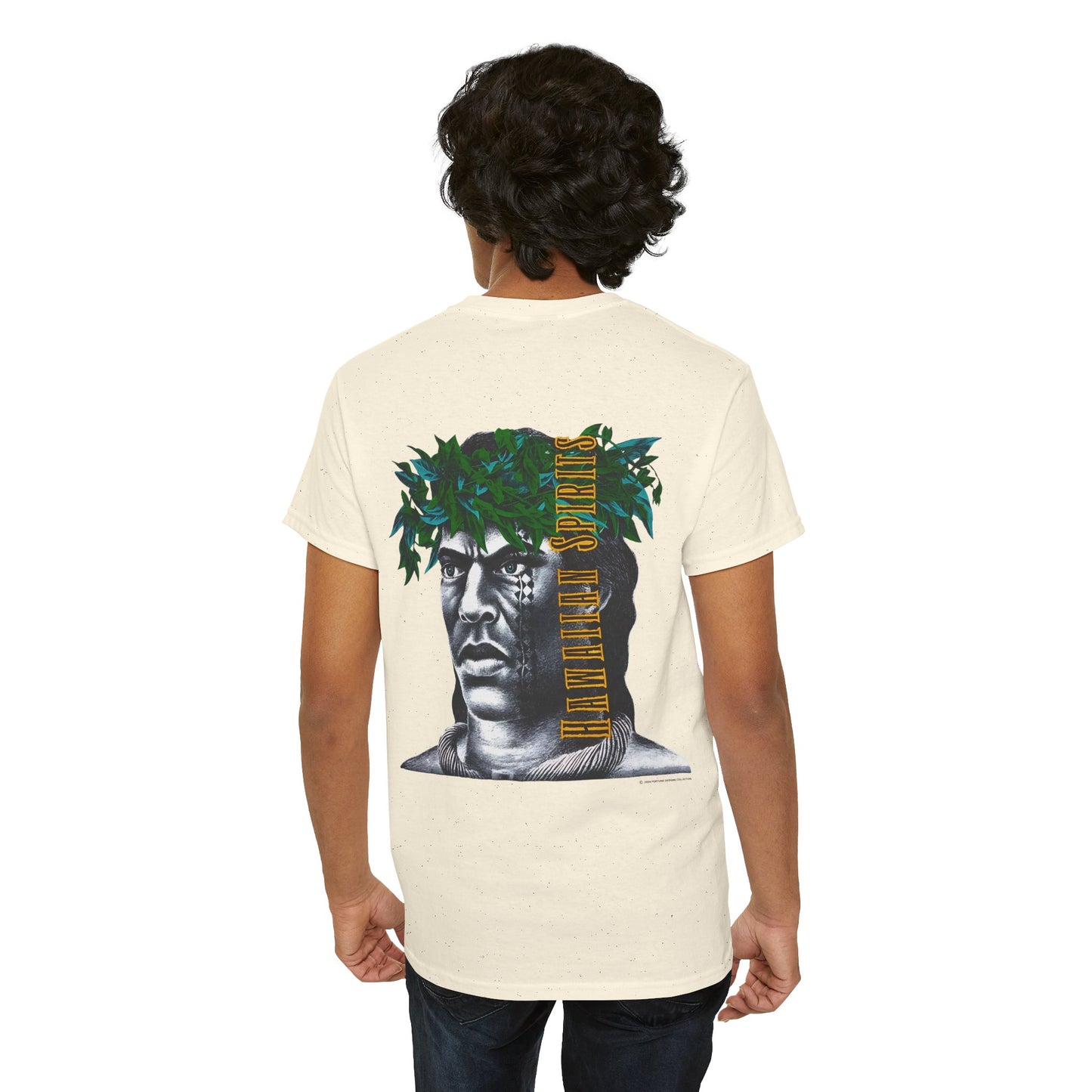 Hawaiian Strength Hawaiian Spirits Vintage Design 90s New Print Unisex Heavy Cotton Tee