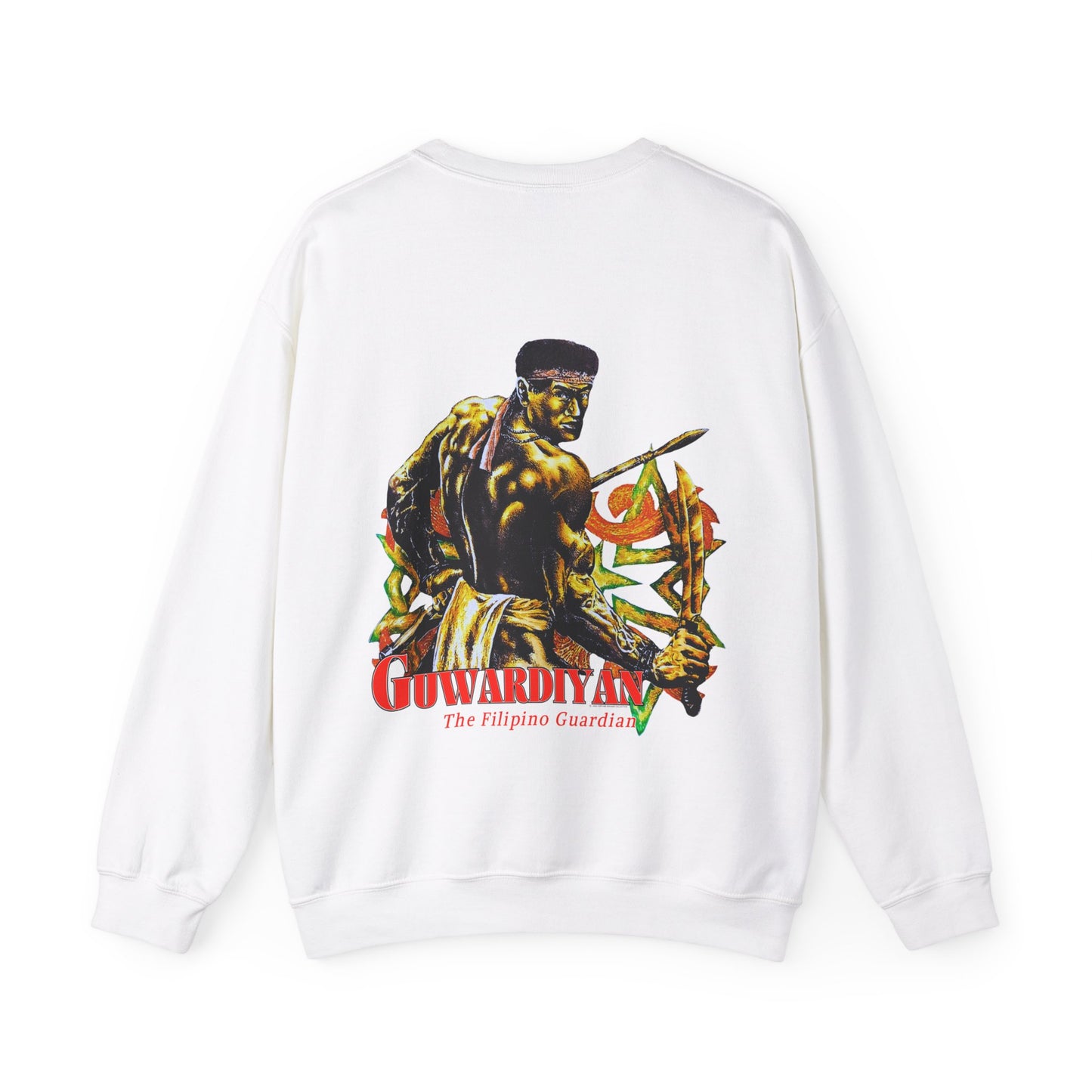 Filipino Strength The Filipino Guardian Guwardiyan Vintage Design 90s New Print Unisex Heavy Blend™ Crewneck Sweatshirt