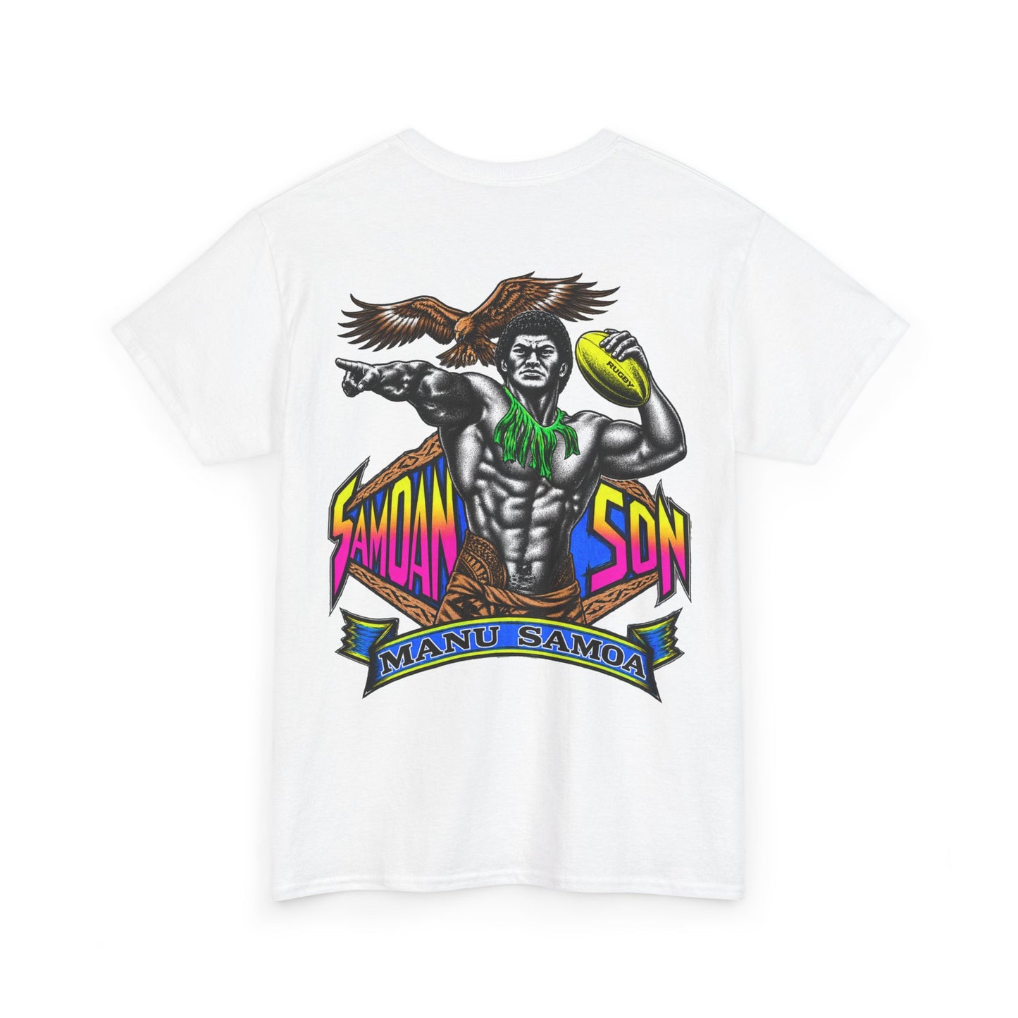 Samoan Strength Samoan Son Manu Samoa Unisex Heavy Cotton Tee