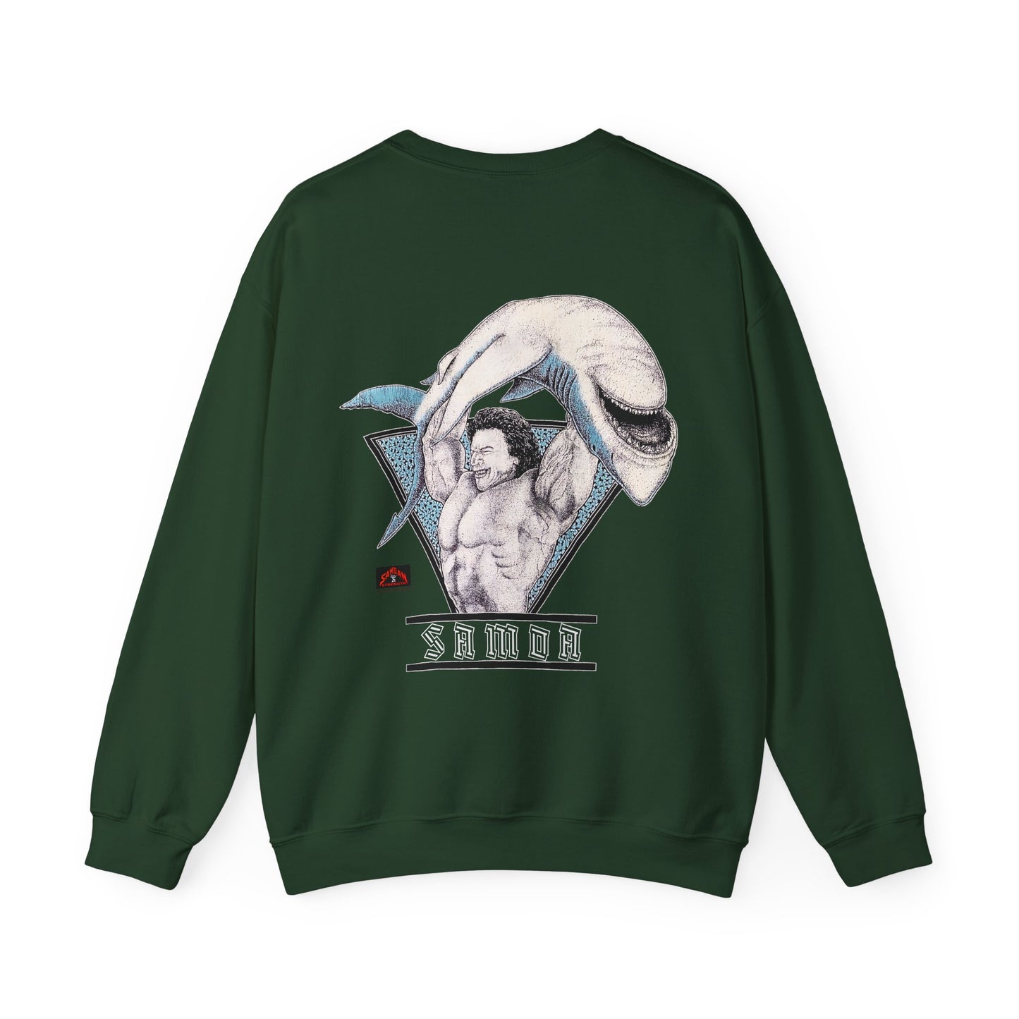Samoan Strength Samoa Vintage 90s Design New Print Unisex Heavy Blend™ Crewneck Sweatshirt