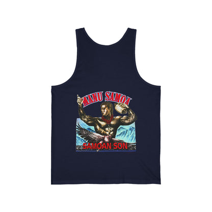 Samoan Strength Manu Samoa Samoan Son Vintage 90s Design New Print Unisex Jersey Tank