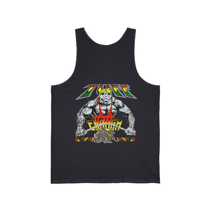 Jawaiian Strength Tuff Enough Vintage Design 90s New Print Unisex Jersey Tank