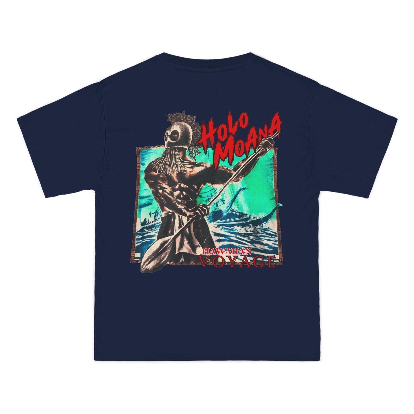 Hawaiian Strength Holo Moana Hawaiian Voyage Vintage Design 90s New Print Beefy-T®  Short-Sleeve T-Shirt