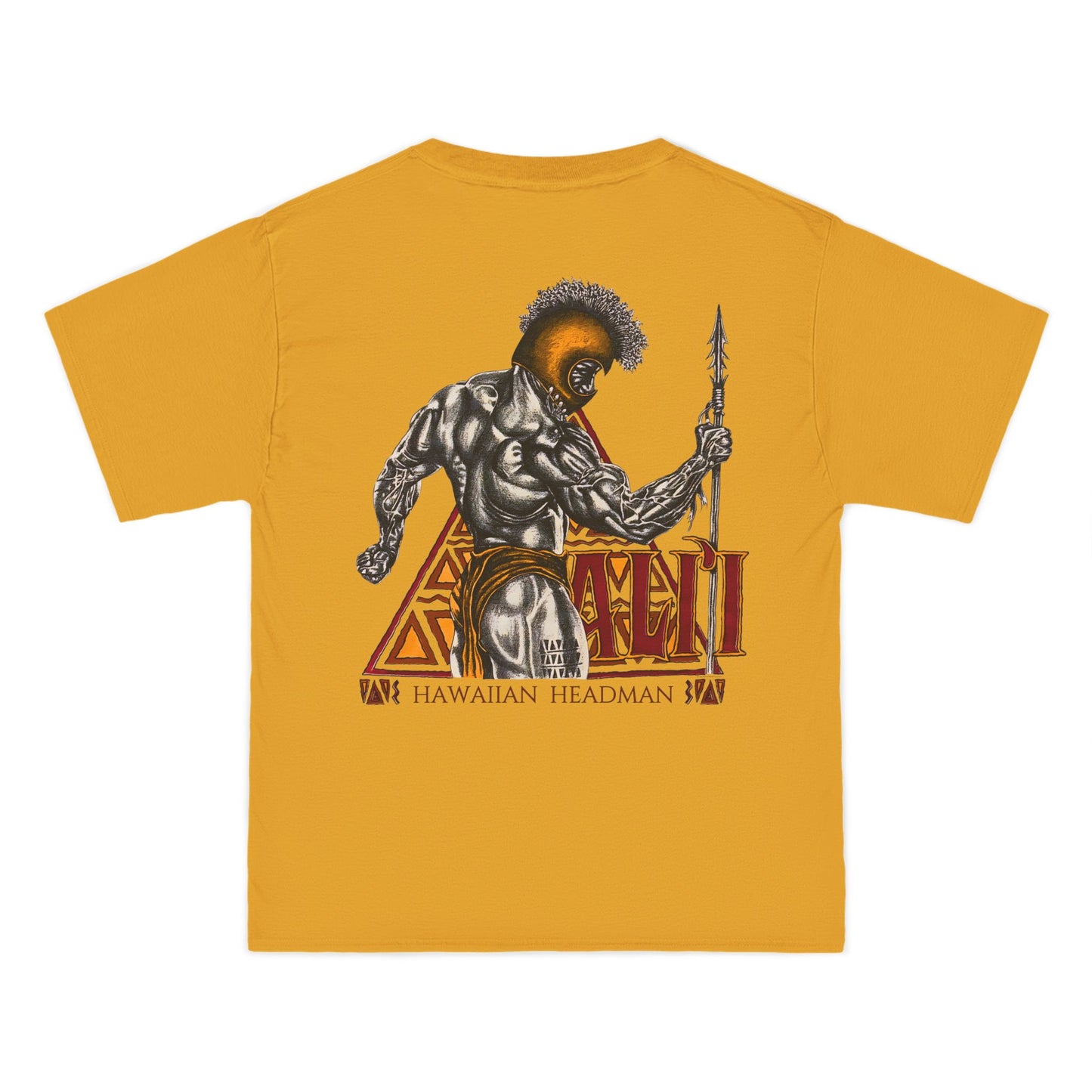 Hawaiian Strength Ali'i Hawaiian Headman Vintage Design 90s New Print Beefy-T®  Short-Sleeve T-Shirt