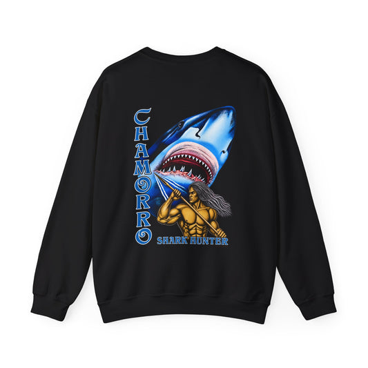 Chamorro Warrior Guam Shark Hunter Unisex Heavy Blend™ Crewneck Sweatshirt
