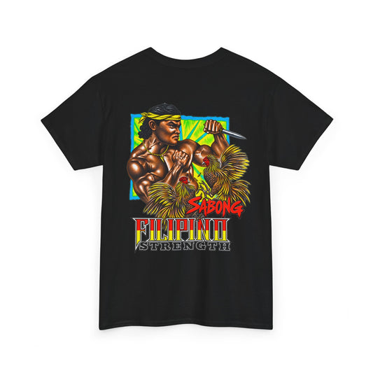 Filipino Strength Sabong Filipino Strength Vintage Design 90s New Print T-shirt Unisex Heavy Cotton Tee
