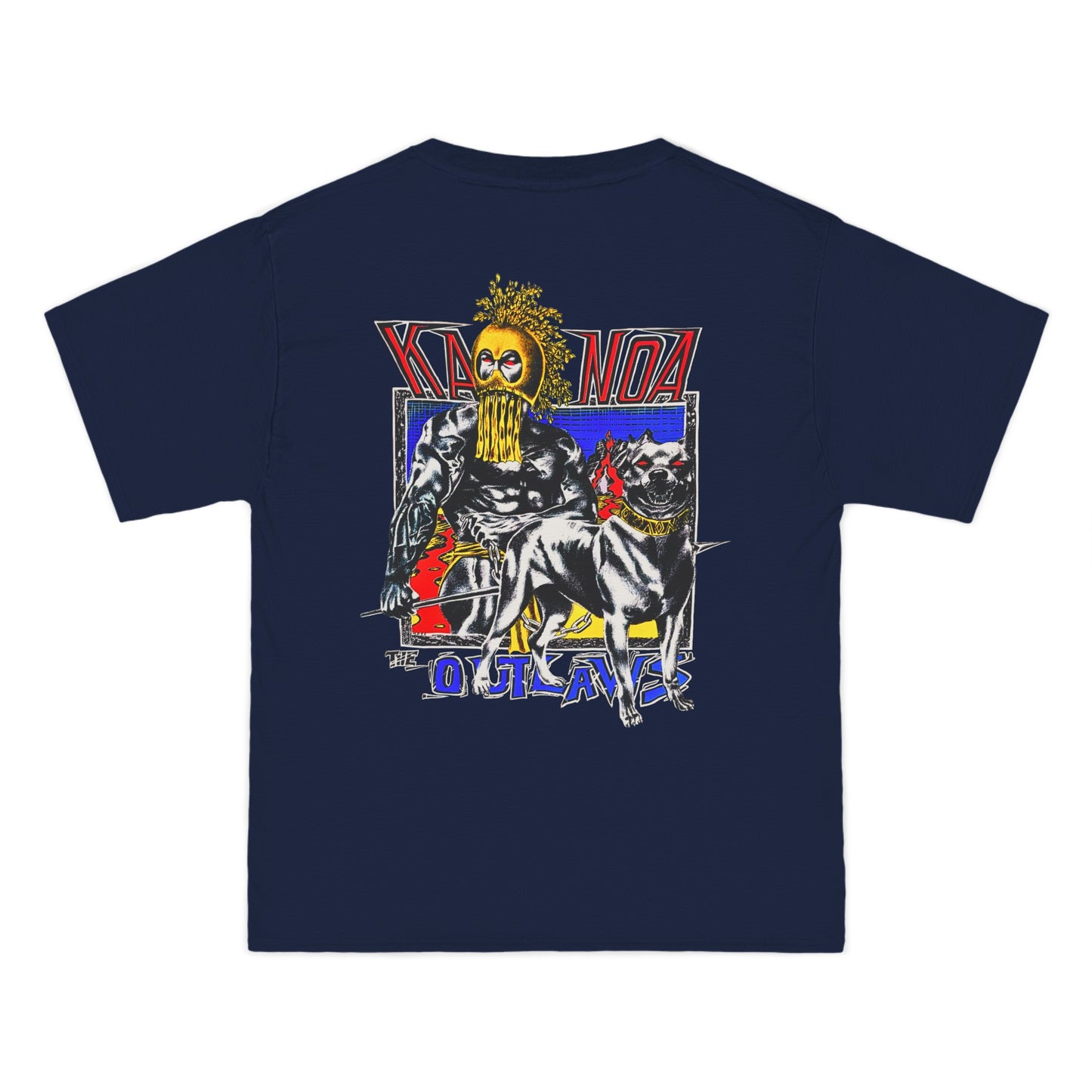 Hawaiian Strength Kanoa The Outlaws Vintage Design 90s New Print Beefy-T®  Short-Sleeve T-Shirt