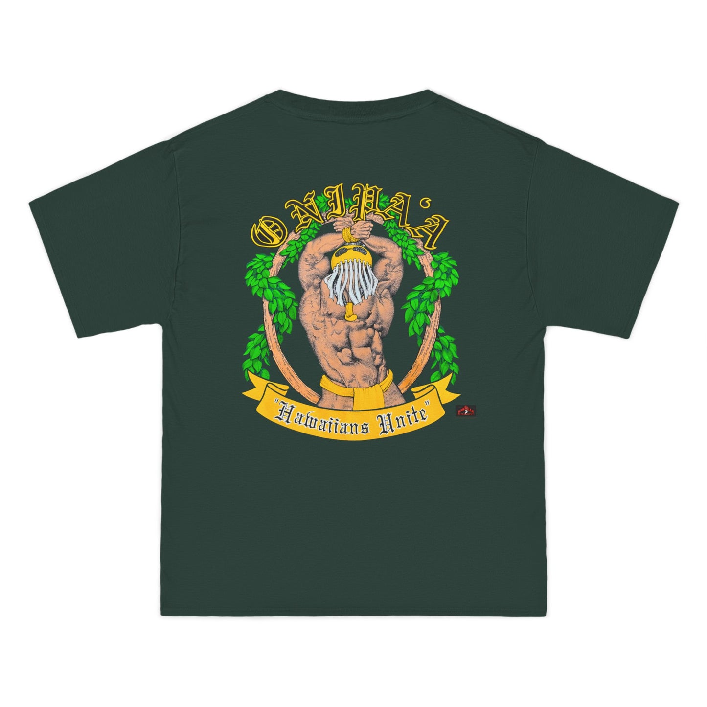 Hawaiian Strength Onipa'a Hawaiians Unite Vintage Design 90s New Print Beefy-T®  Short-Sleeve T-Shirt