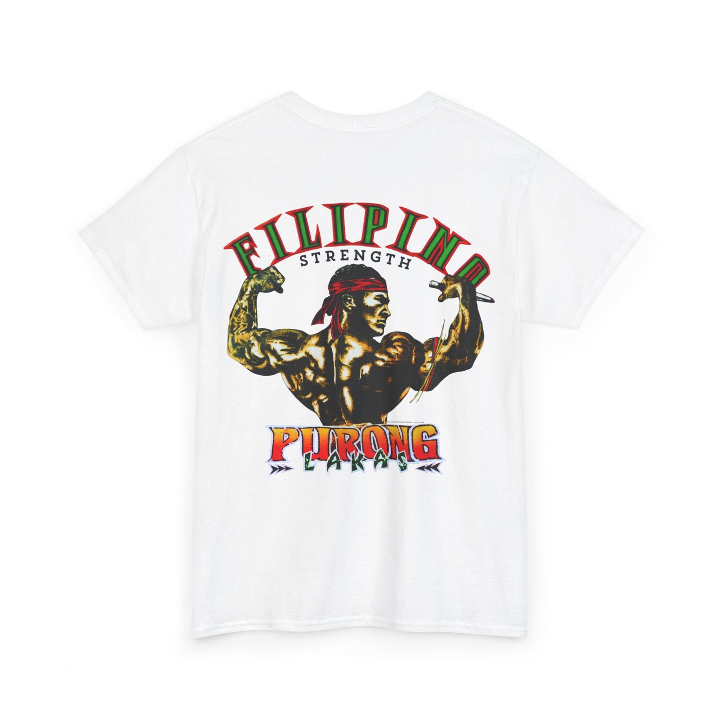 Filipino Strength Purong Lakas Vintage Design 90s New Print T-shirt Unisex Heavy Cotton Tee