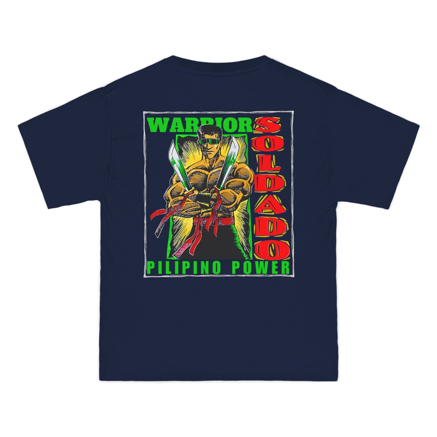 Filipino Strength Soldado Warrior Pilipino Power Vintage Design 90s New Print Beefy-T®  Short-Sleeve T-Shirt