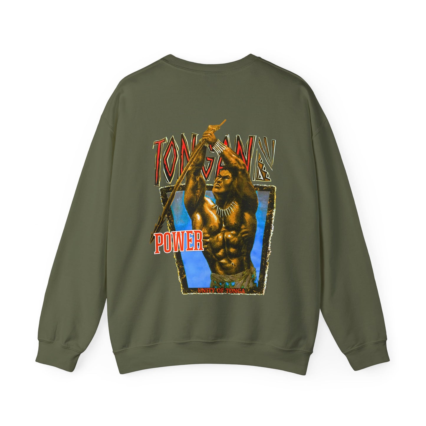 Local Strength Tongan Power Unity Of Tonga Vintage Design 90s New Print Unisex Heavy Blend™ Crewneck Sweatshirt