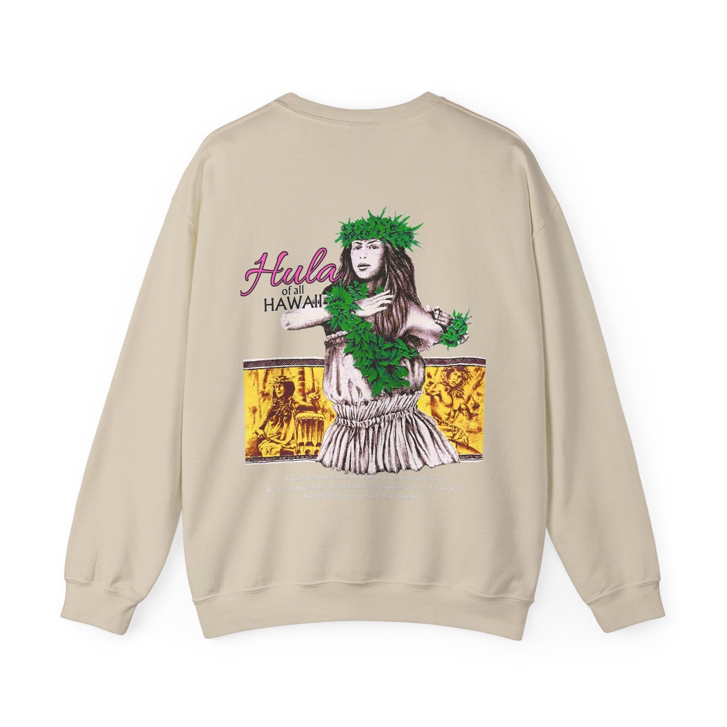 Hawaiian Strength Hula of all Hawaii Vintage Design 90s New Print Unisex Heavy Blend™ Crewneck Sweatshirt