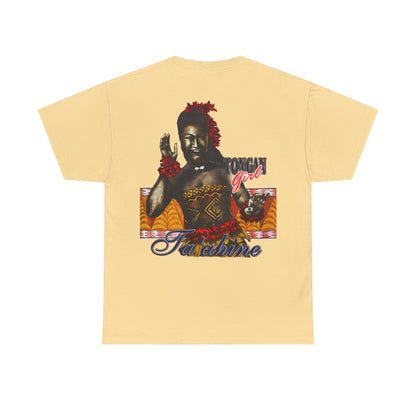Local Strength Tongan Girl Ta'ahine Vintage Design 90s New Print Unisex Heavy Cotton Tee