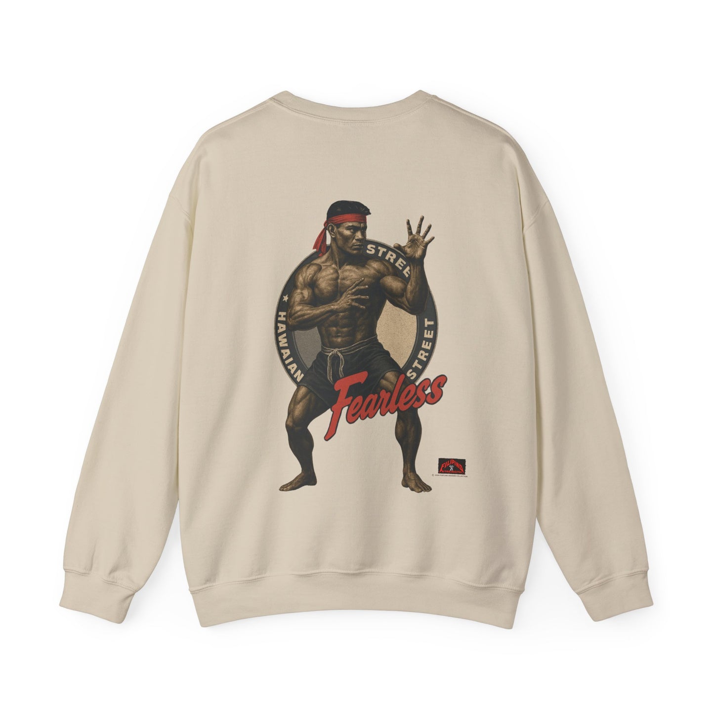 FIlipino Strength Fearless Hawaiian Street Vintage 90s Design New Print Unisex Heavy Blend™ Crewneck Sweatshirt
