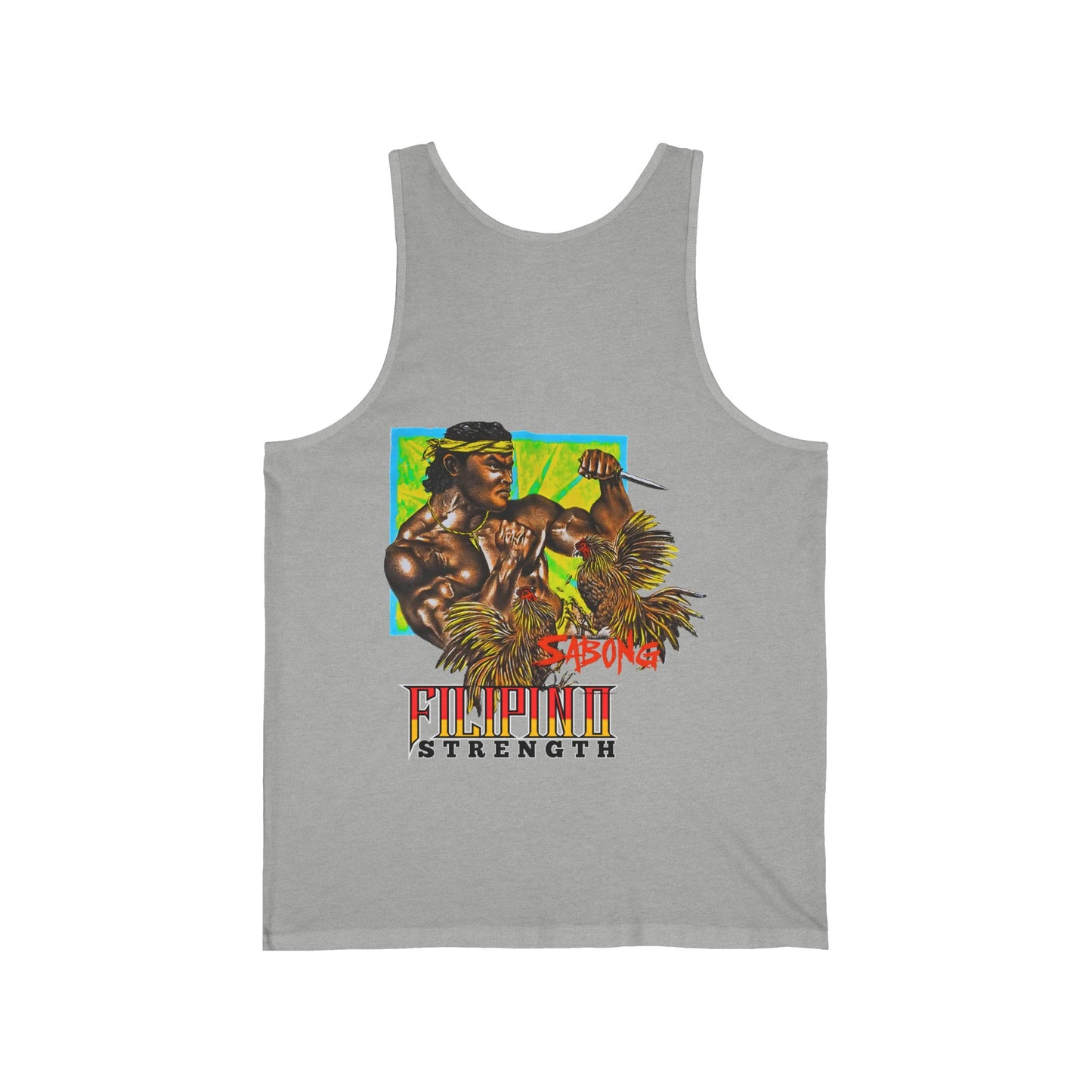 Filipino Strength Sabong Vintage Design 90s New Print Unisex Jersey Tank