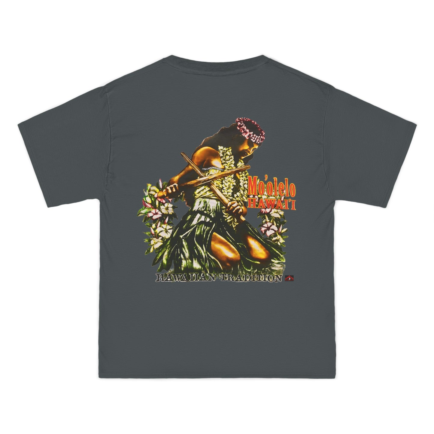 Hawaiian Strength Hawaiian Tradition Mo'olelo Hawai'i Vintage Design 90s New Print Beefy-T®  Short-Sleeve T-Shirt
