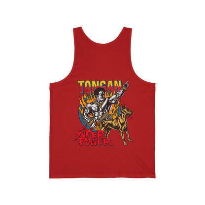 Local Strength Tongan Super Power Unisex Jersey Tank