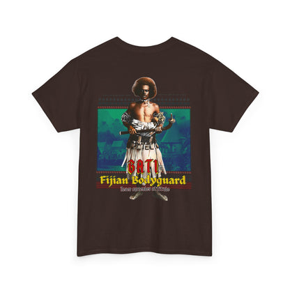 Local Strength Bati Fijian Bodyguard Never Surrender Attitude Tabu Soro Unisex Heavy Cotton Tee