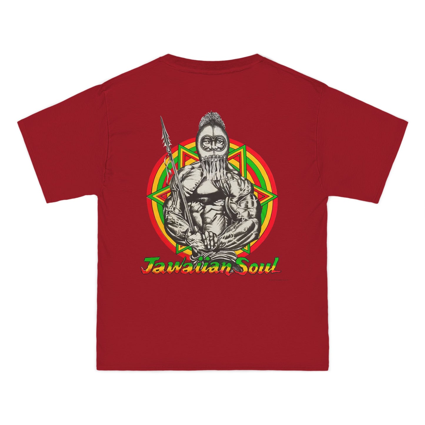 Jawaiian Strength Jawaiian Soul Vintage Design 90s New Print Beefy-T®  Short-Sleeve T-Shirt