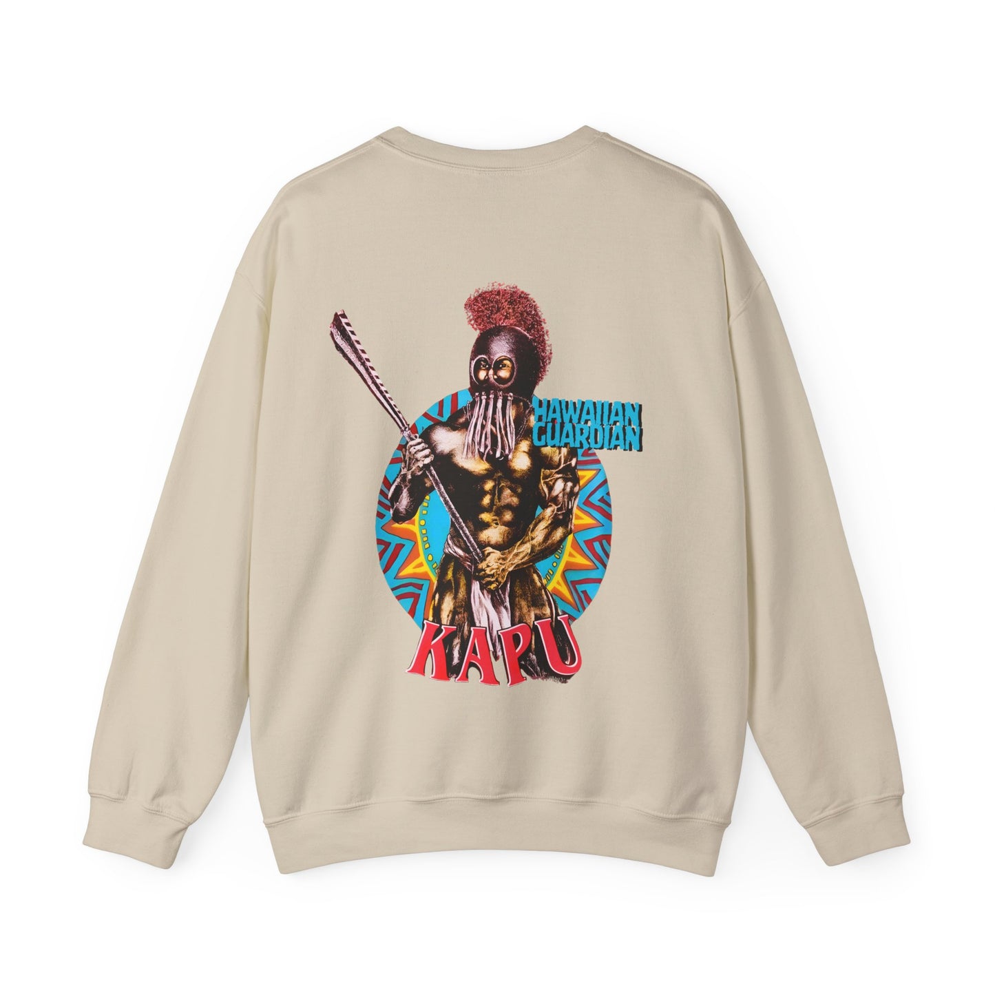 Hawaiian Strength Kapu Hawaiian Guardian Vintage Design 90s New Print Unisex Heavy Blend™ Crewneck Sweatshirt