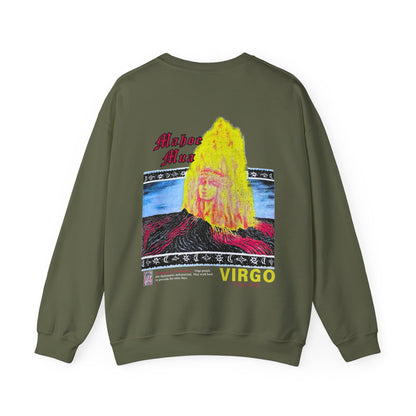 Hawaiian Strength Virgo Mahoe Mua Virgin Pele Vintage Design 90s New Print Unisex Heavy Blend™ Crewneck Sweatshirt