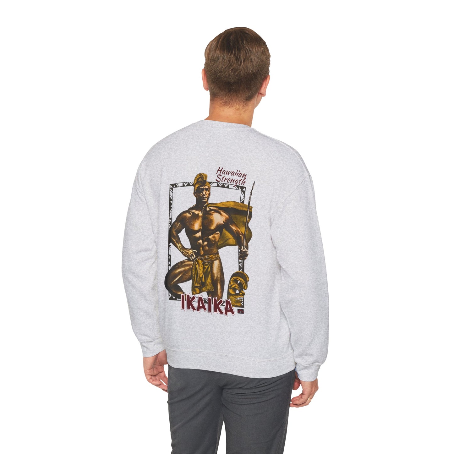 Hawaiian Strength Ikaika Hawaiian Strength Vintage Design 90s New Print Unisex Heavy Blend™ Crewneck Sweatshirt