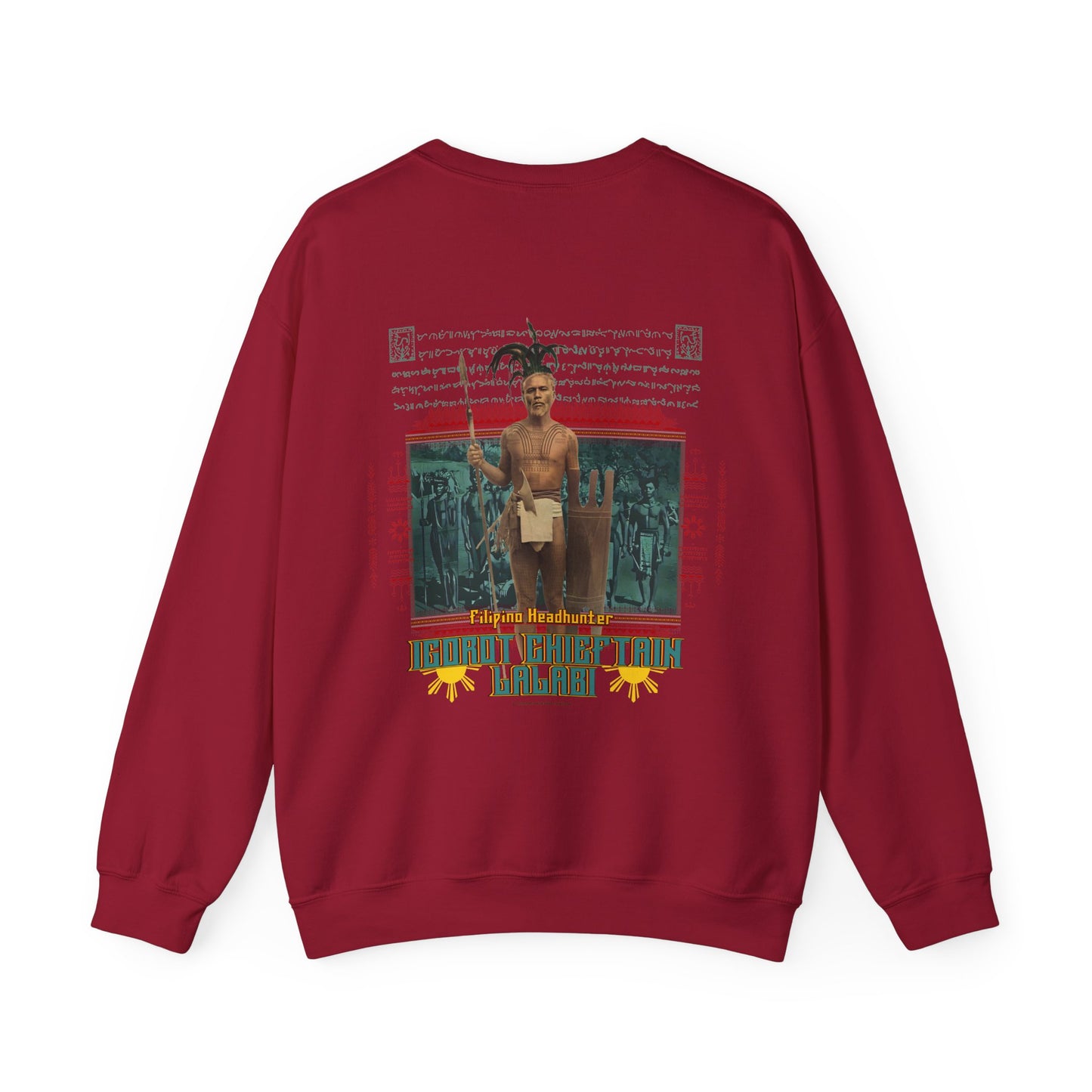 Filipino Strength Filipino Headhunter Igorot Chieftain Lalabi Unisex Heavy Blend™ Crewneck Sweatshirt