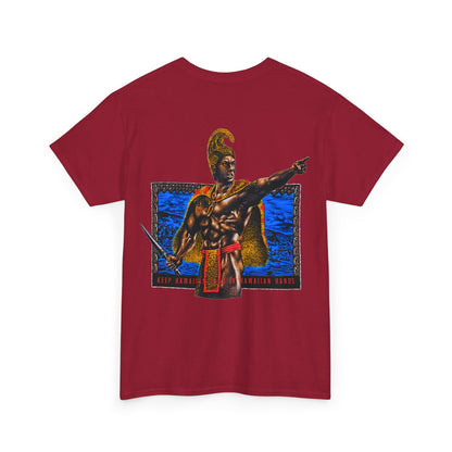 Hawaiian Strength Keep Hawaiian Land In Hawaiian Hands Vintage Design 90s New Print Unisex Heavy Cotton Tee