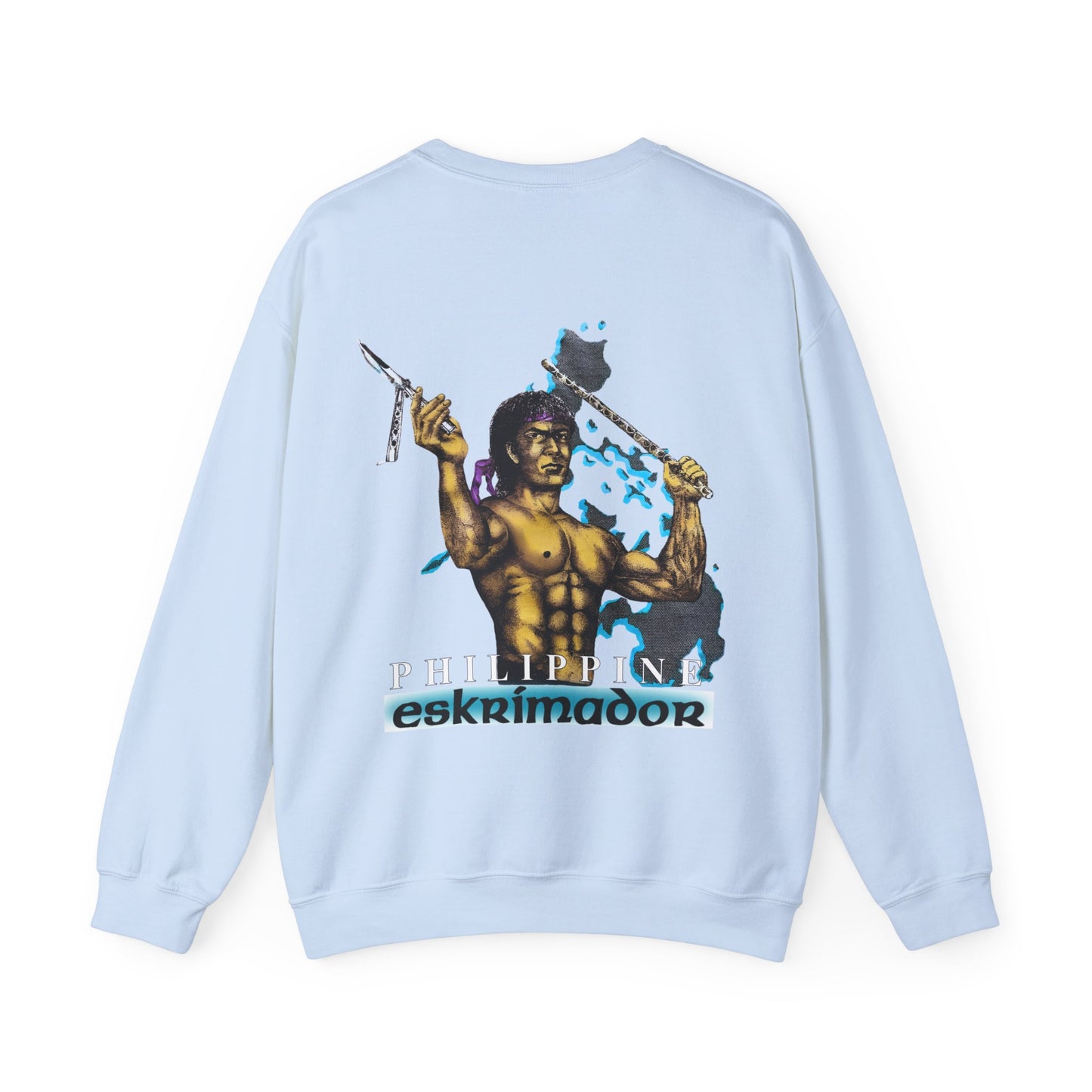 Filipino Strength Philippine Eskrimador Vintage Design 90s New Print Unisex Heavy Blend™ Crewneck Sweatshirt