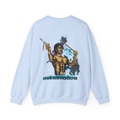 Filipino Strength Philippine Eskrimador Vintage Design 90s New Print Unisex Heavy Blend™ Crewneck Sweatshirt
