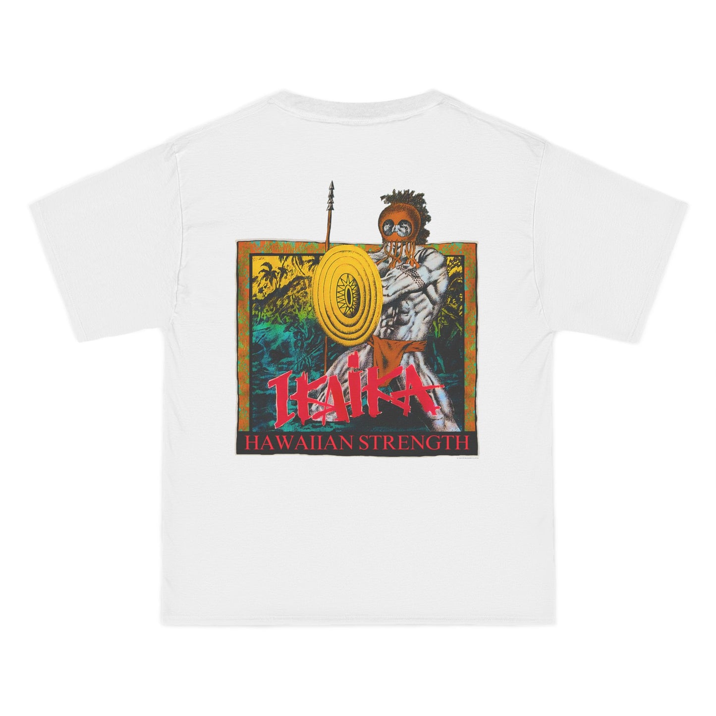 Hawaiian Strength Ikaika Hawaiian Strength Vintage Design 90s New Print Beefy-T®  Short-Sleeve T-Shirt