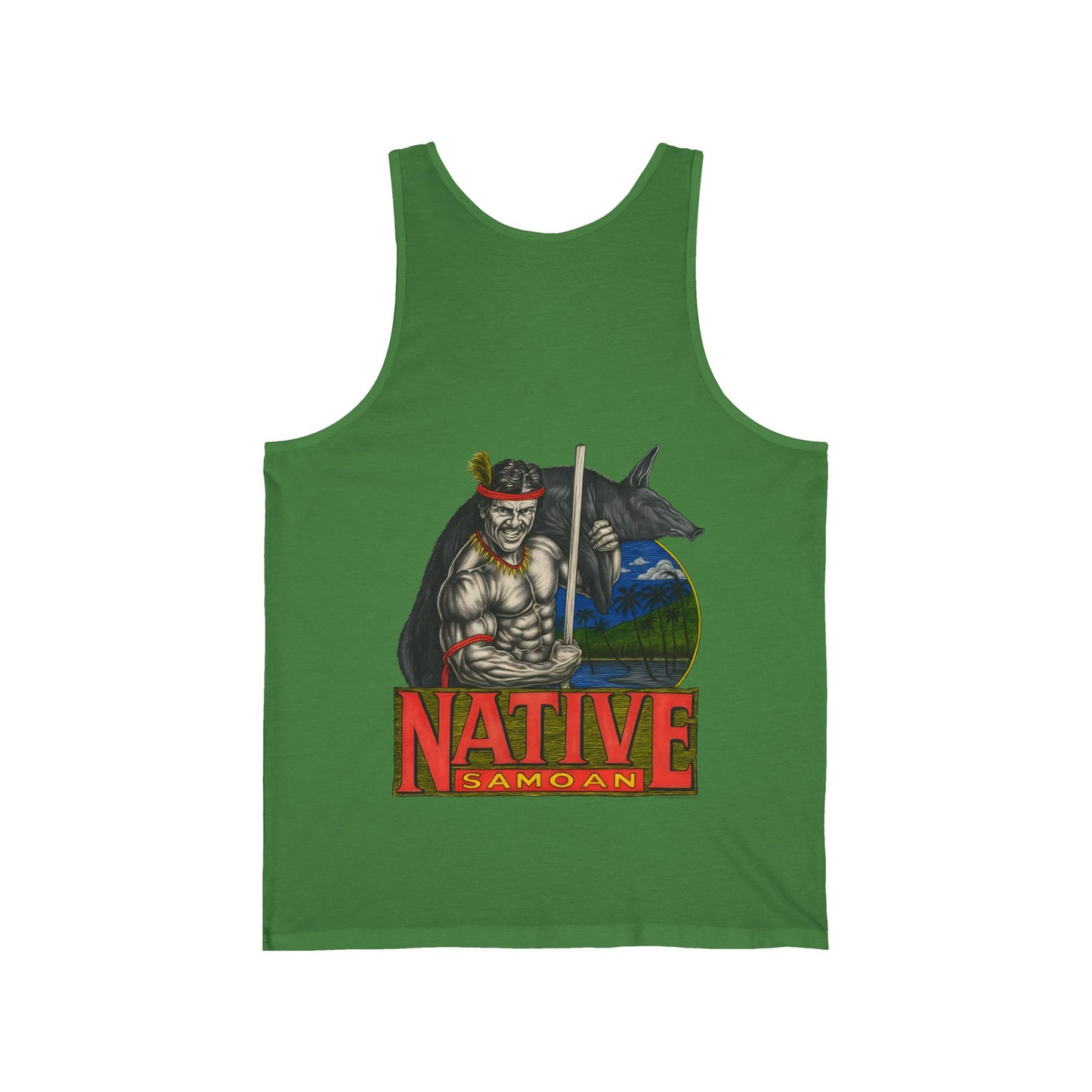 Samoan Strength Native Samoan Vintage 90s Design New Print Unisex Jersey Tank