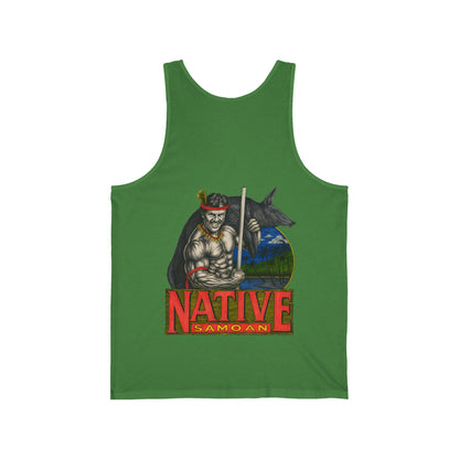 Samoan Strength Native Samoan Vintage 90s Design New Print Unisex Jersey Tank