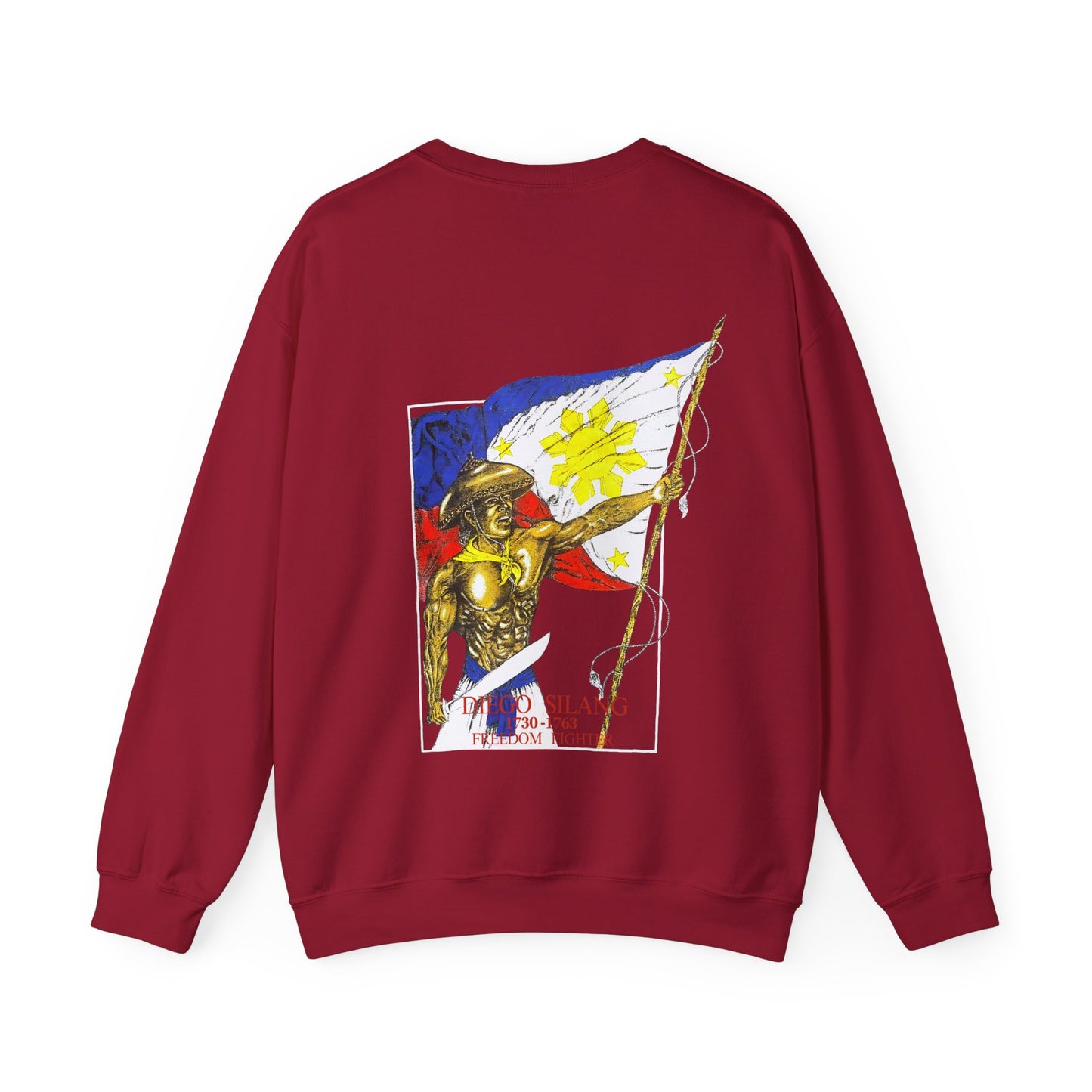 Filipino Strength Diego Silang Freedom Fighter Vintage Design 90s New Print Unisex Heavy Blend™ Crewneck Sweatshirt