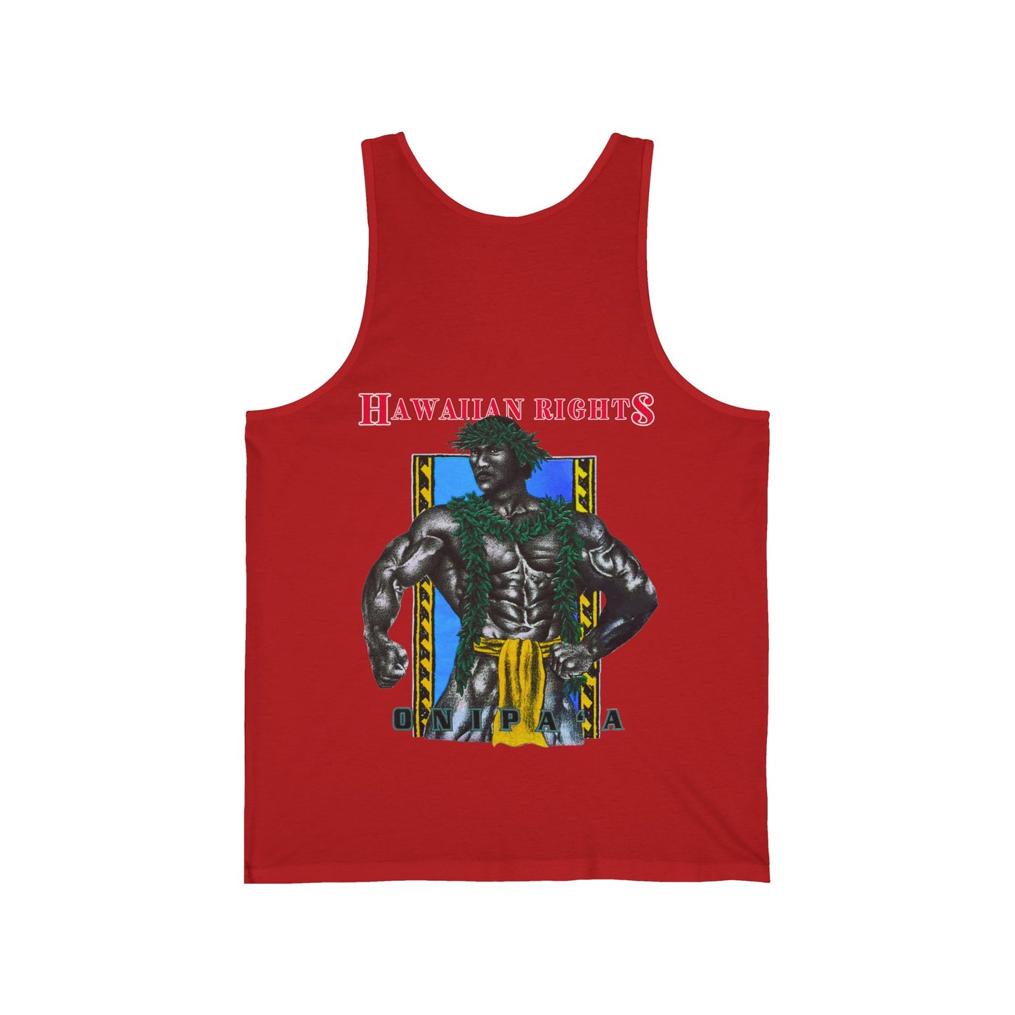 Hawaiian Strength Onipa’a Hawaiian Rights Vintage Design 90s New Print Unisex Jersey Tank