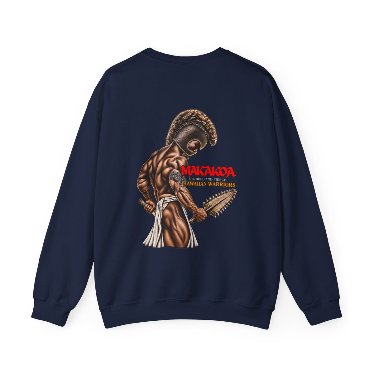 Hawaiian Strength Makakoa The Bold and Fierce Hawaiian Warriors Unisex Heavy Blend™ Crewneck Sweatshirt
