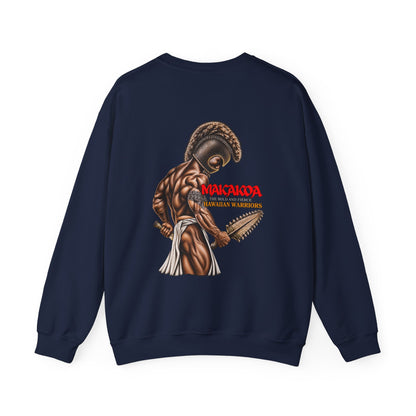 Hawaiian Strength Makakoa The Bold and Fierce Hawaiian Warriors Unisex Heavy Blend™ Crewneck Sweatshirt