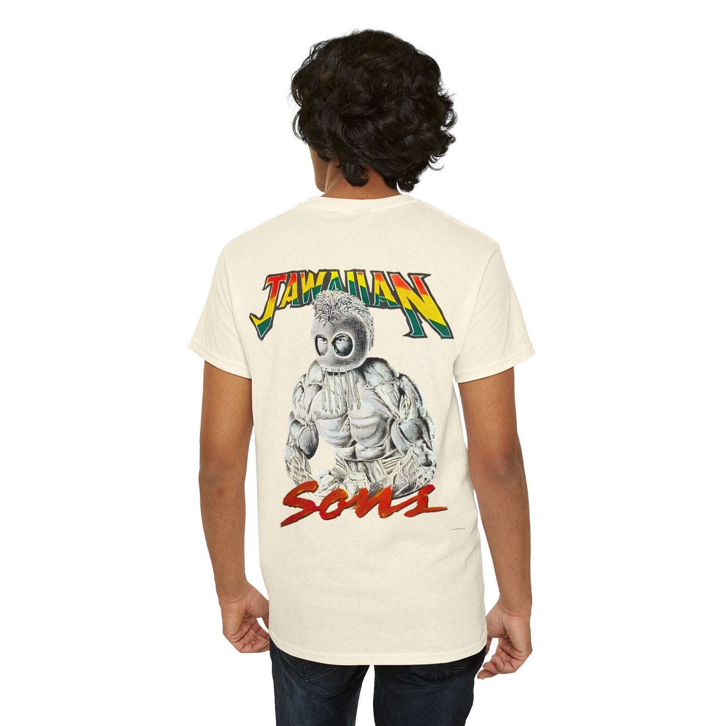 Jawaiian Strenght Jawaiian Sons Vintage Design 90s New Print T-shirt Unisex Heavy Cotton Tee