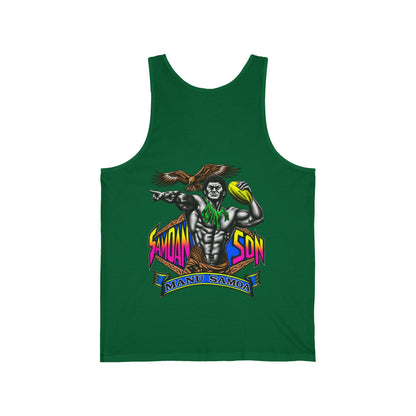Samoan Strength Samoan Son Manu Samoa Unisex Jersey Tank