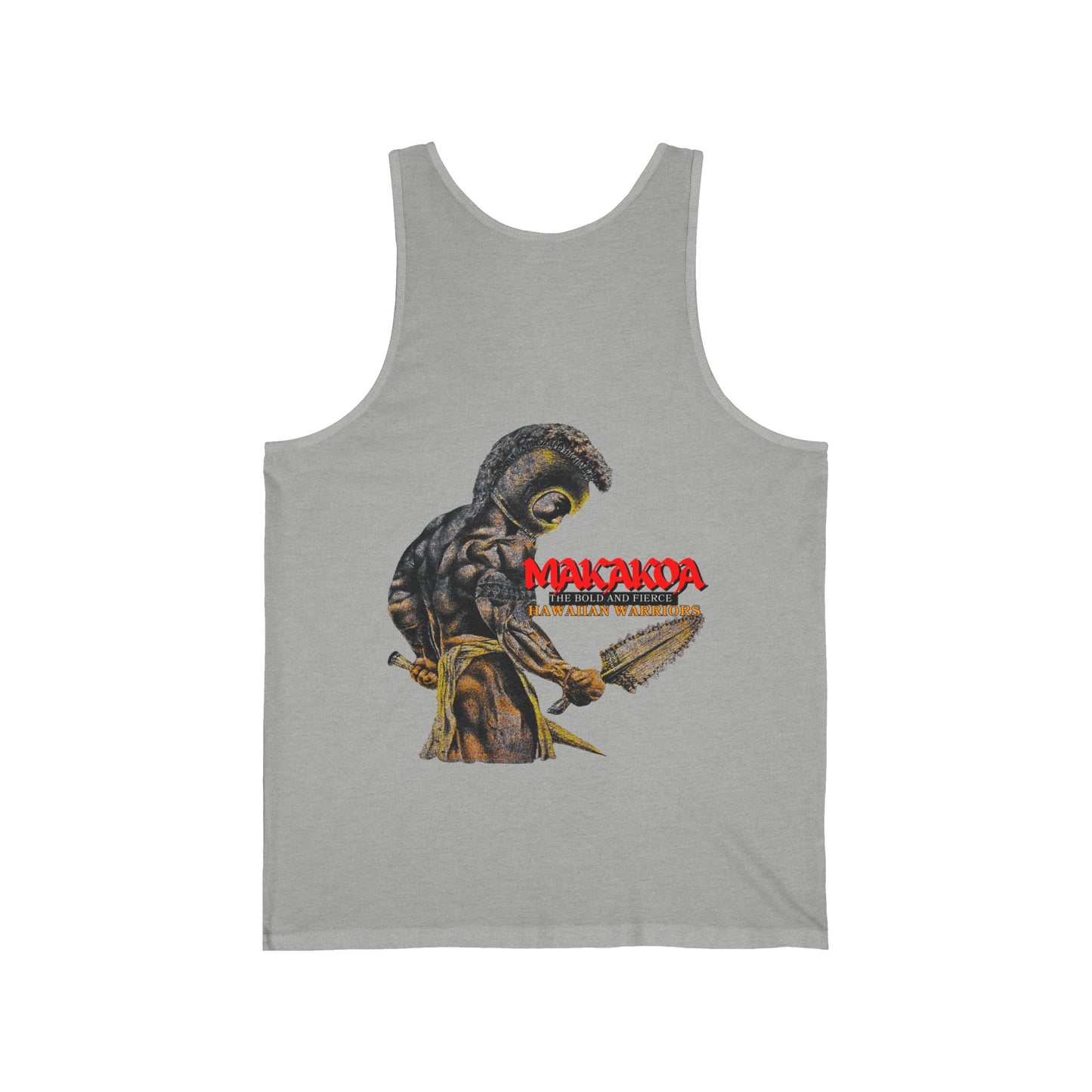 Hawaiian Strength Makakoa The Bold and Fierce Hawaiian Warriors Vintage Design 90s New Print Unisex Jersey Tank