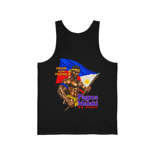 Filipino Strength Proud to be Filipino Pagma Malaki Na Pinoy Unisex Jersey Tank