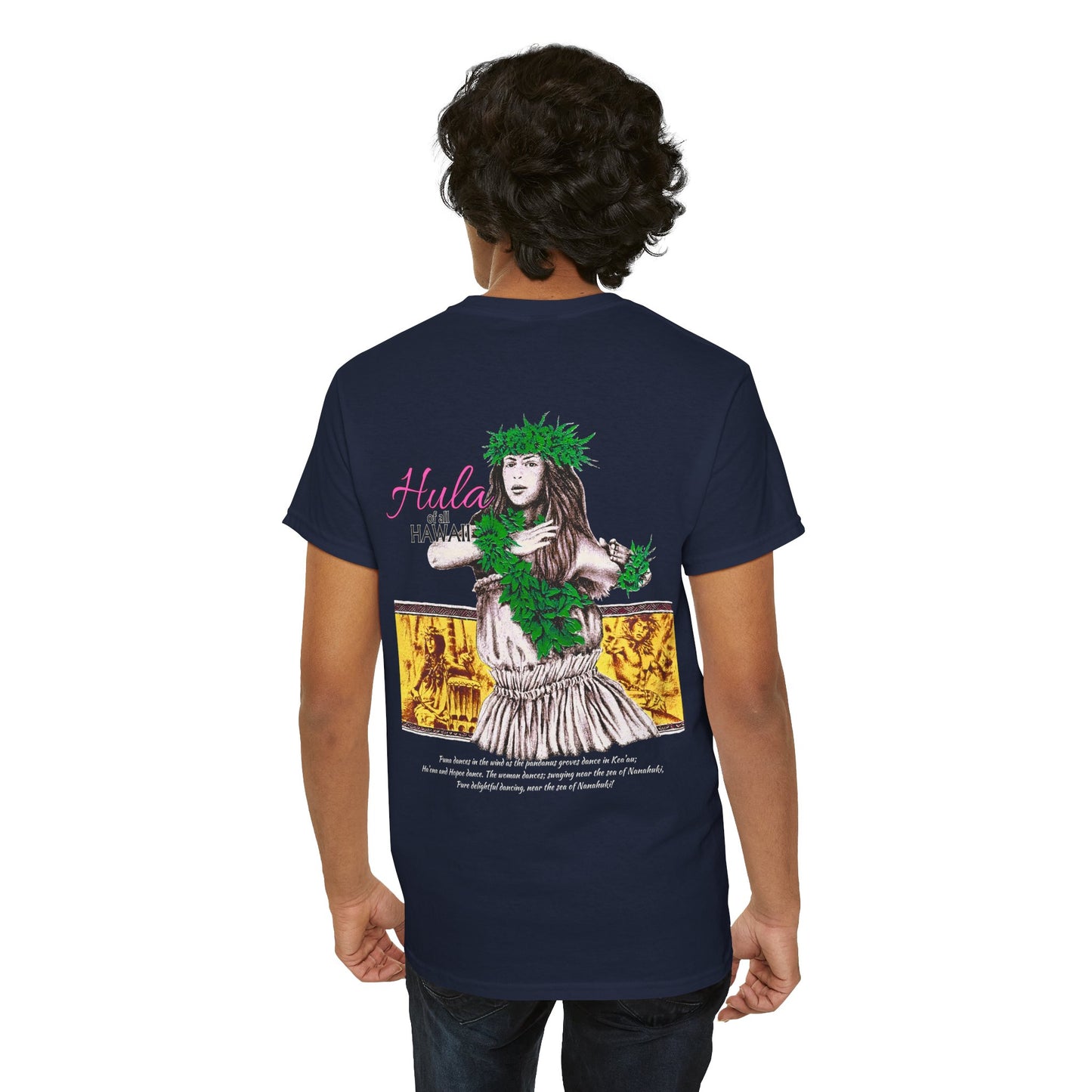 Hawaiian Strength Hula of all Hawaii Vintage Design 90s New Print T-shirt Unisex Heavy Cotton Tee