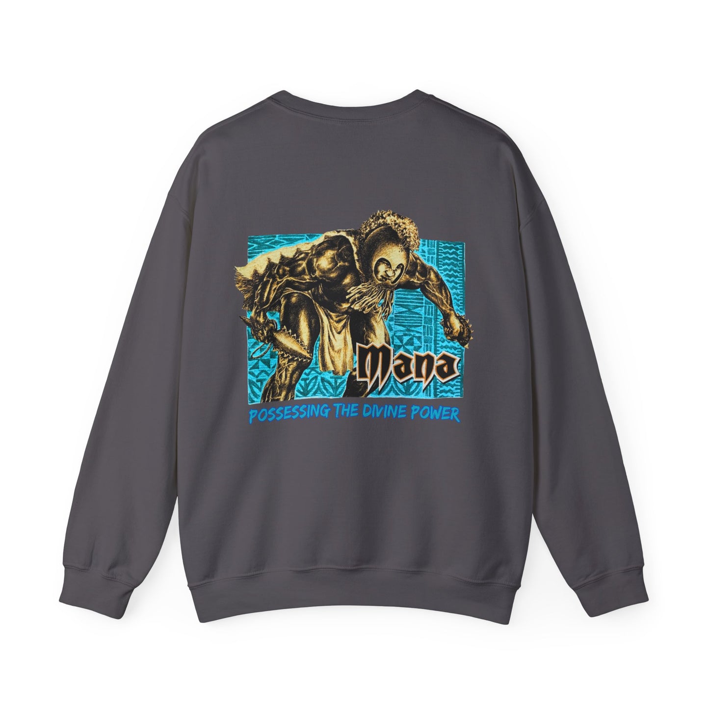 Hawaiian Strength Mana Possessing the Divine Power Vintage Design 90s New Print Unisex Heavy Blend™ Crewneck Sweatshirt