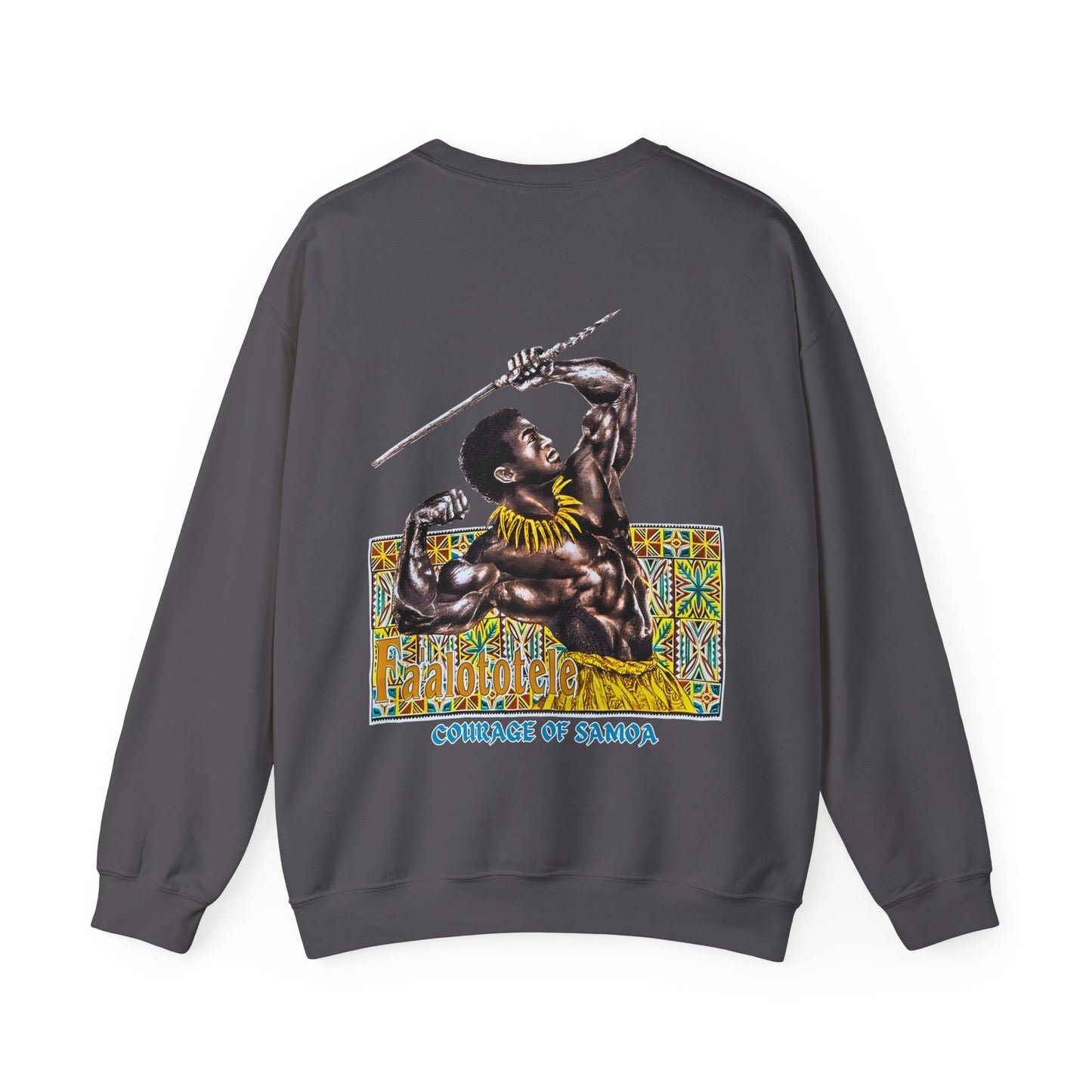 Samoan Strength Faalototele Courage of Samoa Vintage Design 90s New Print Unisex Heavy Blend™ Crewneck Sweatshirt