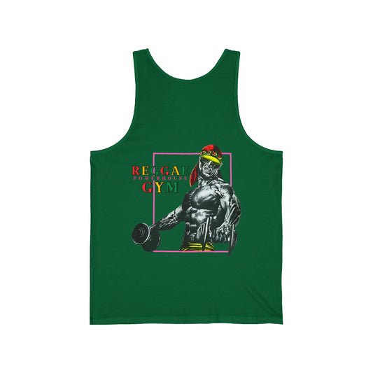 Jawaiian Strength Reggae Powerhouse Gym Vintage Design 90s New Print Unisex Jersey Tank