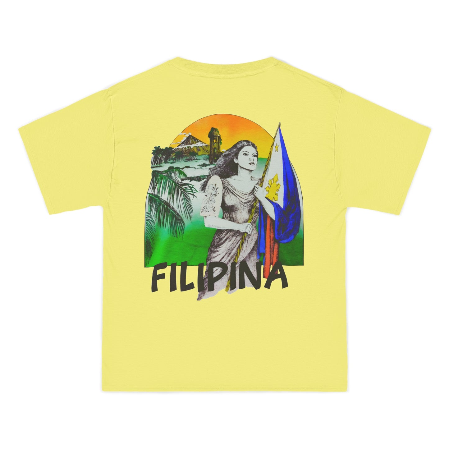 Filipino Strength Filipina Vintage Design 90s New Print Beefy-T®  Short-Sleeve T-Shirt
