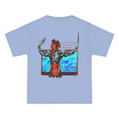 Hawaiian Strength The Life of the Land is Perpetuated by Righteousness Ua Mau Ke Ea Oka 'Aina I Ka Pono New Print Beefy-T®  Short-Sleeve T-Shirt