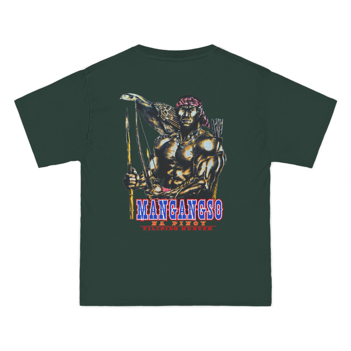 Filipino Strength Mangangso Na Pinoy Filipino Hunter Vintage Design 90s New Print Beefy-T®  Short-Sleeve T-Shirt