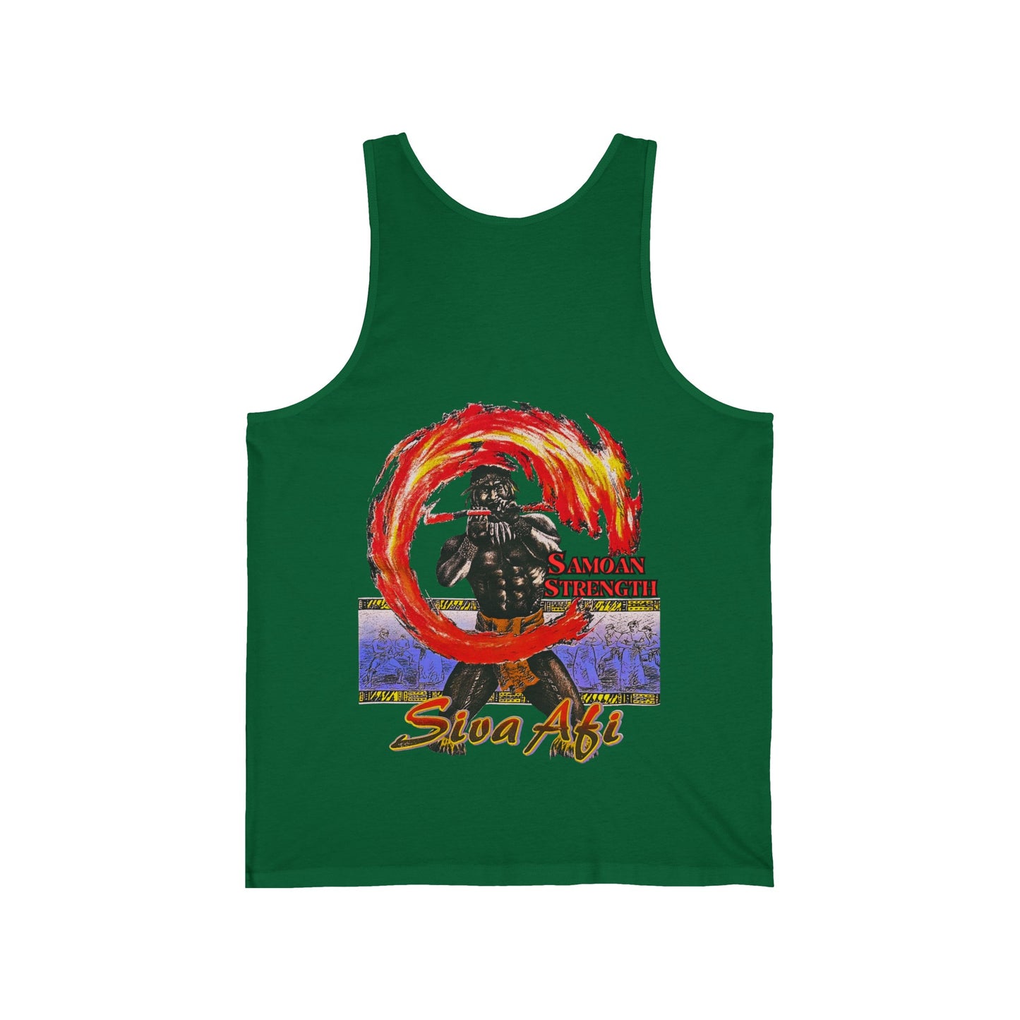 Samoan Strength Siva Afi Vintage Design 90s New Print Unisex Jersey Tank