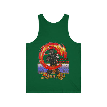 Samoan Strength Siva Afi Vintage Design 90s New Print Unisex Jersey Tank